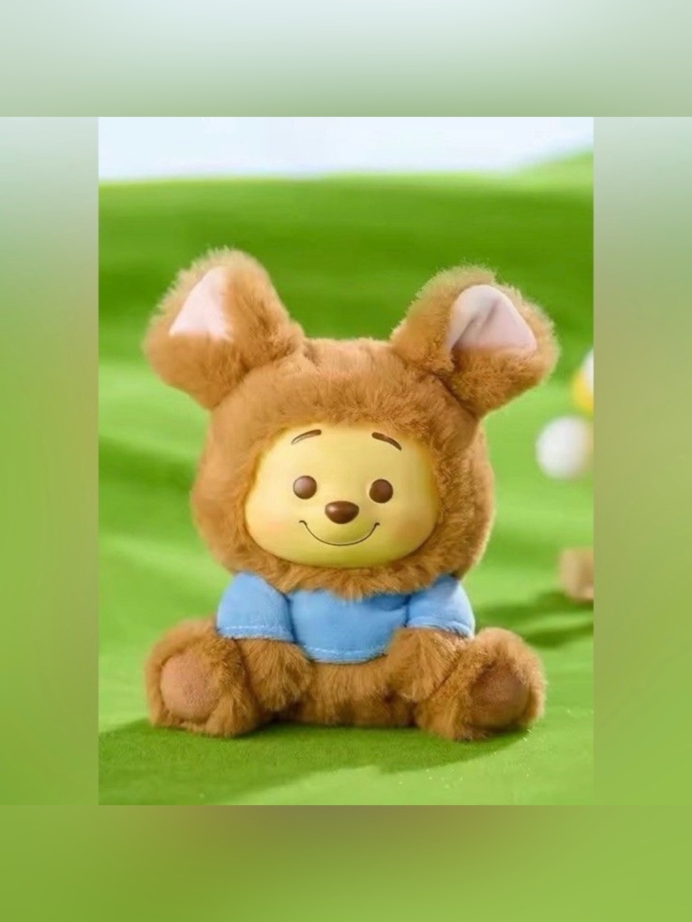 Miniso Winnie The Pooh Naughty Series Confirmed Adzuki Bean Plush Pendant